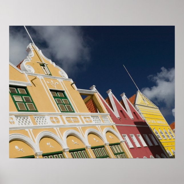 Póster Islas ABC, CURACAO, Willemstad: Punda (Frente)