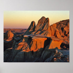 Póster Islas Badlands en el Parque Nacional Theodore Roos