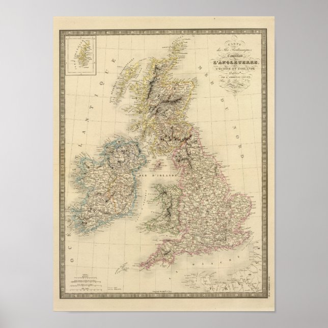 Póster Islas Británicas 2 (Frente)