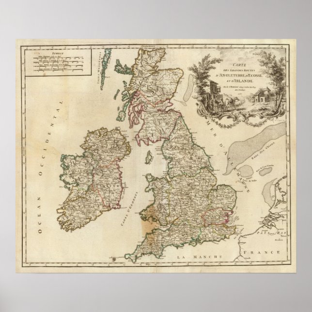 Póster Islas Británicas 9 (Frente)