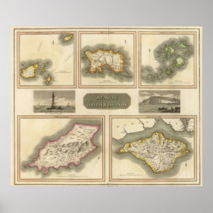 Póster Islas Británicas remotas