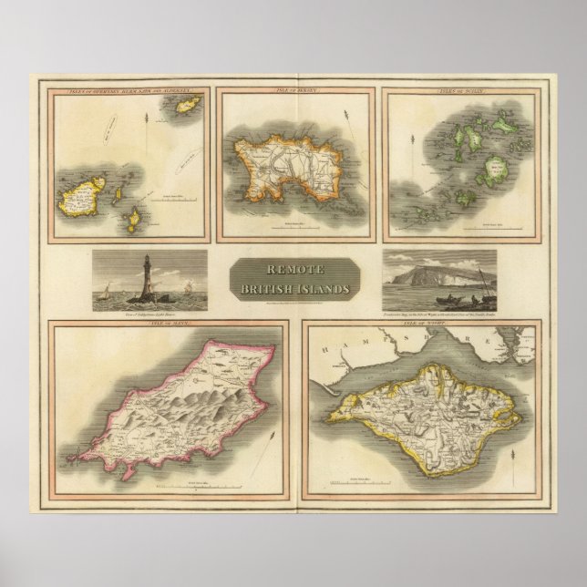 Póster Islas Británicas remotas (Frente)