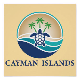 Póster Islas Caimán Caribe