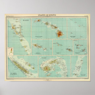 Póster Islas de Oceanía