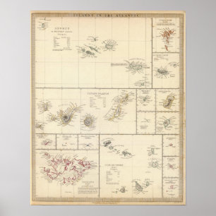 Póster Islas del Atlántico
