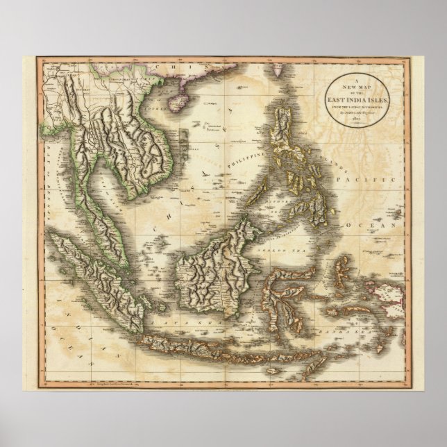 Póster Islas del Este de India (Frente)