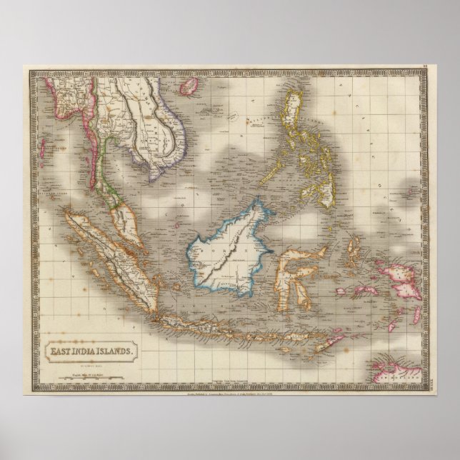 Póster Islas del Este de India (Frente)