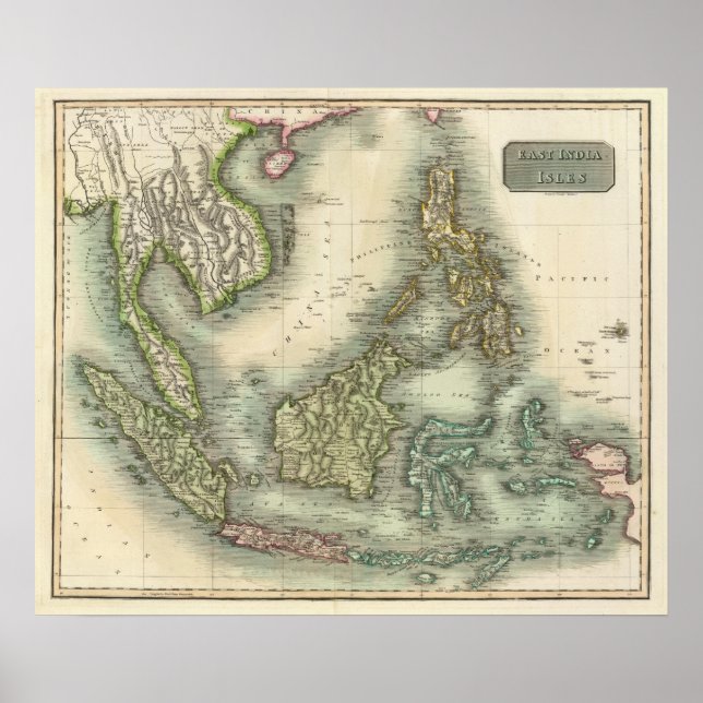 Póster Islas del Este de la India 3 (Frente)
