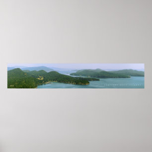 Póster Islas del Golfo Sur vistas desde el Monte Galiano