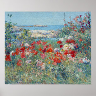 Póster Islas del jardín de Childe Hassam Celia Thaxter de