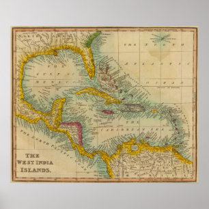 Póster Islas del oeste de India 2