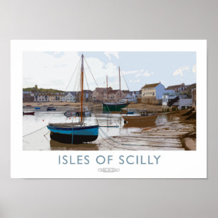 Póster Islas del Poster del Scilly Railway