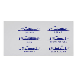 Póster Islas españolas