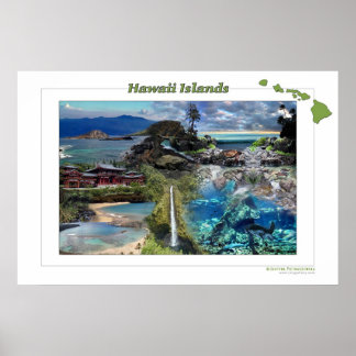 Póster Islas Hawái