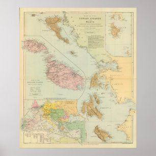 Póster Islas Jónicas, Malta