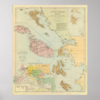 Póster Islas Jónicas, Malta