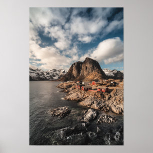 Póster Islas Lofoten de Noruega Hamnoya
