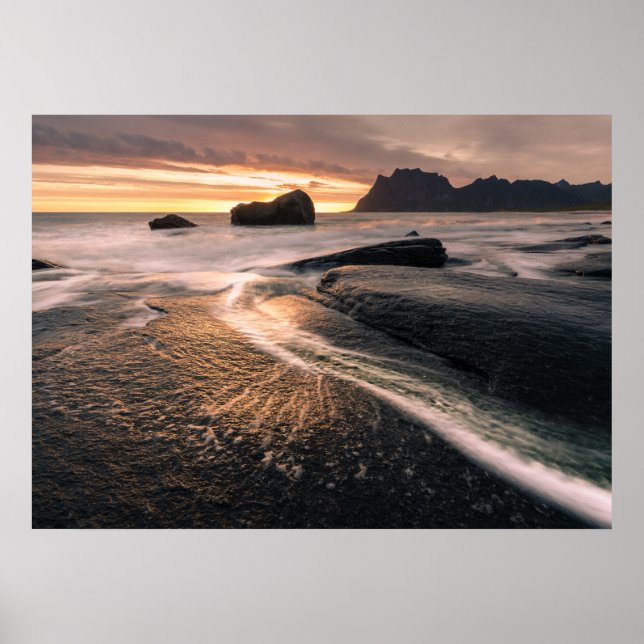 Póster Islas Lofoten Noruega (Frente)