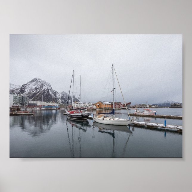 Póster Islas Lofoten Svolvaer (Frente)