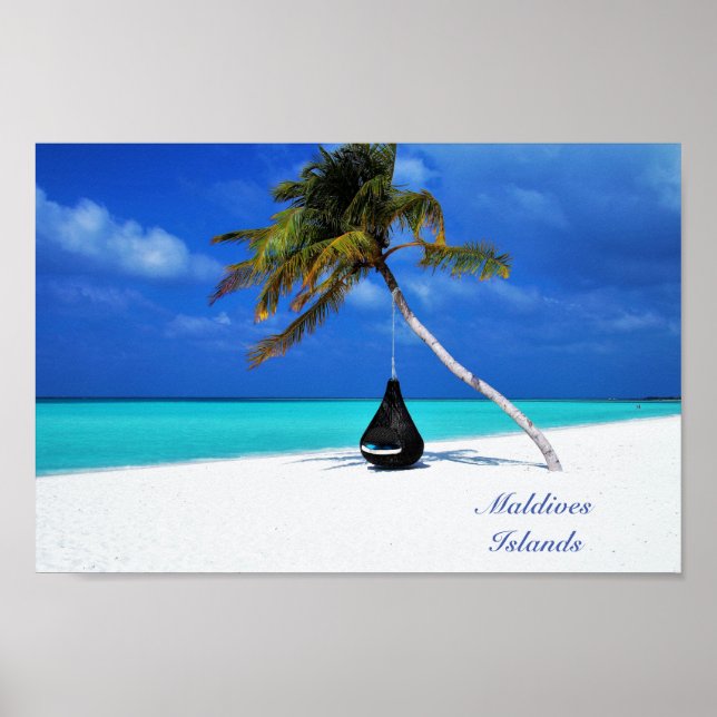 Póster Islas Maldivas (Frente)