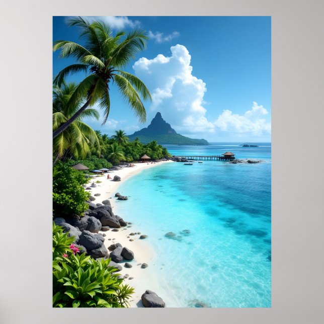 Póster islas Maldivas (Frente)