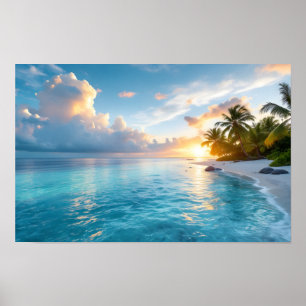 Póster islas Maldivas