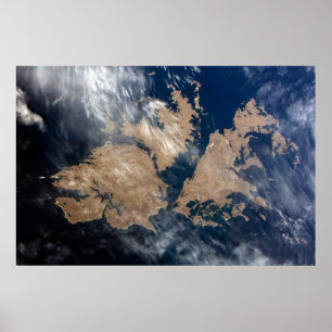 Póster Islas Malvinas (Falkland Islands).
