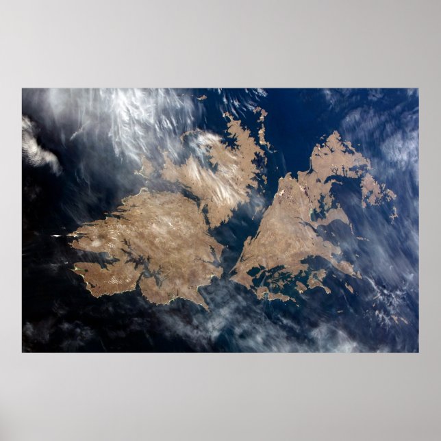 Póster Islas Malvinas (Falkland Islands). (Frente)