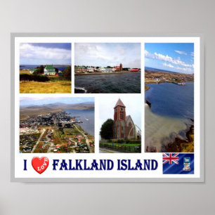Póster Islas Malvinas - I Love -