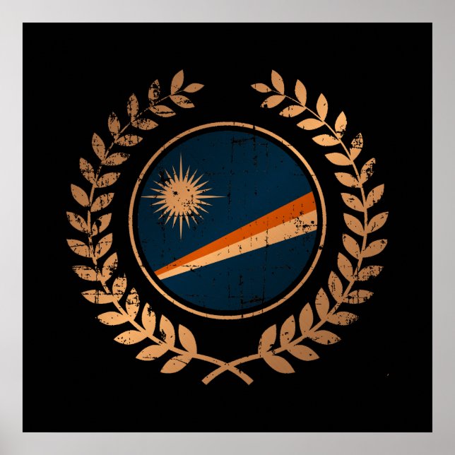 Póster Islas Marshall (Frente)