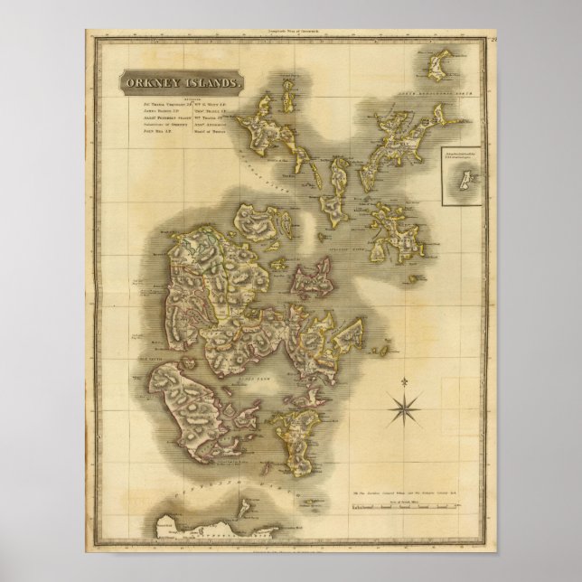 Póster Islas Orkney (Frente)