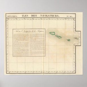 Póster Islas Samoanas Oceanía no 41