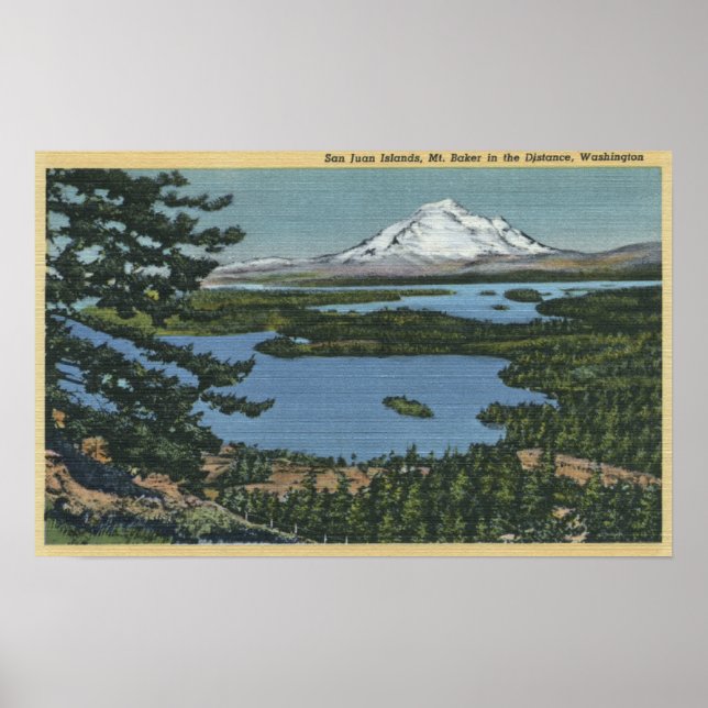 Póster Islas San Juan, Washington 2 (Frente)
