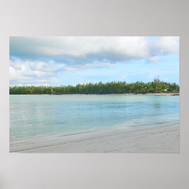 PÓSTER "ISLAS SEASCAPE / GREEN TURTLE CAY /ABACO" (Frente)