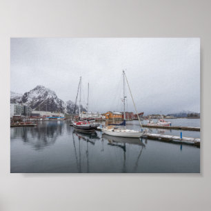 Póster Islas Svolvaer Lofoten