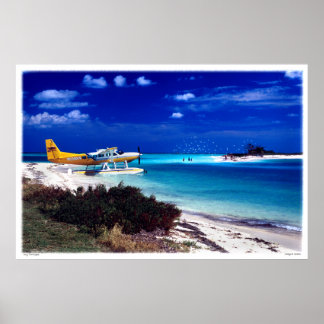 Póster Islas Tortuga secas - Entre el oeste clave y Cuba
