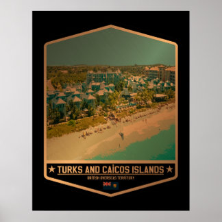 Póster Islas Turcas y Caicos