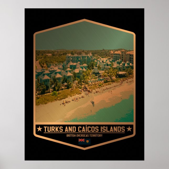 Póster Islas Turcas y Caicos (Frente)