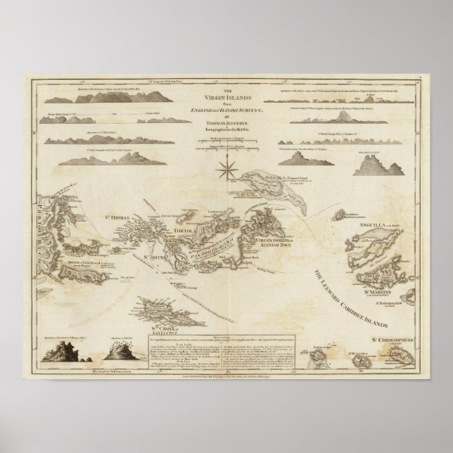 Póster Islas Vírgenes (Frente)