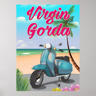 Póster Islas Vírgenes Británicas Gorda