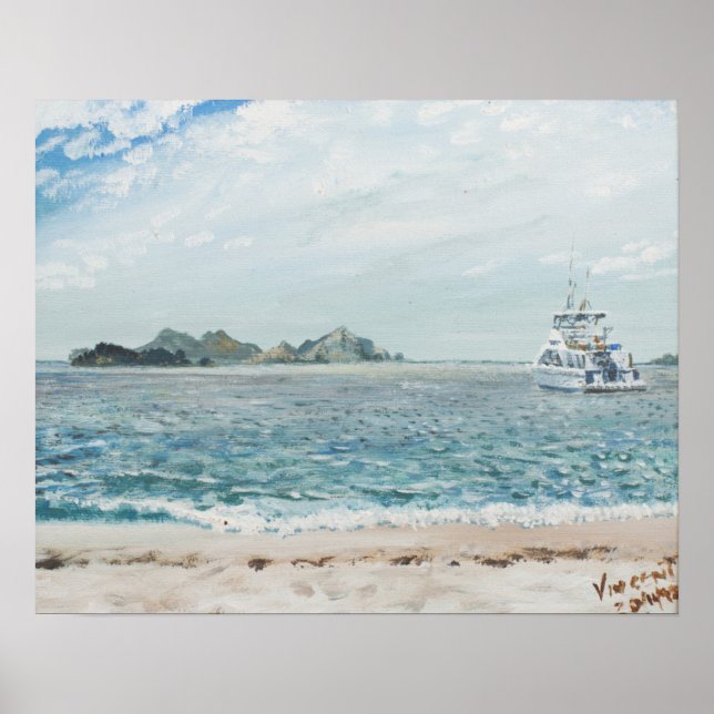 Póster Islas Whitsunday Australia. 1998 (Frente)
