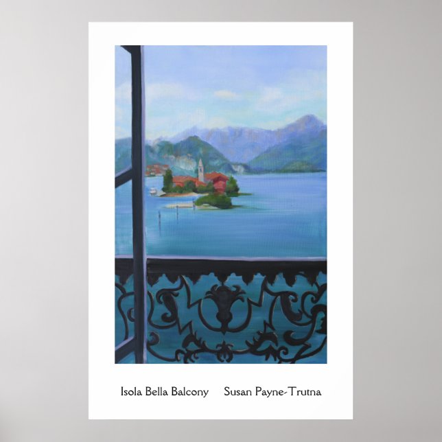 Póster Isola Bella Balcony (Frente)