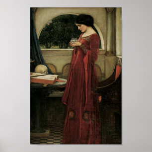 Póster Isolda y bola de cristal 1902