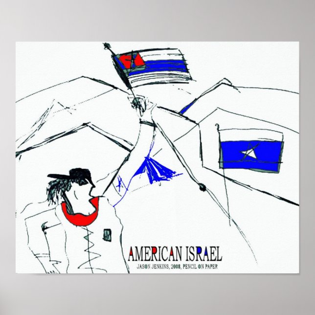 PÓSTER ISRAEL ESTADOUNIDENSE (Frente)