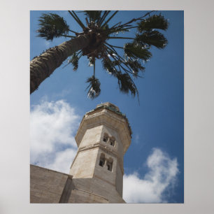 Póster Israel, Ribera Occidental, Belén, Mezquita de Omar