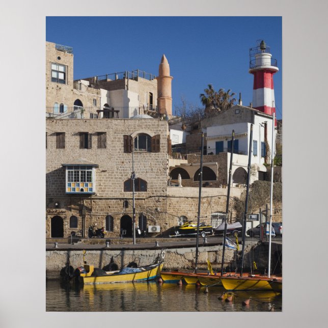 Póster Israel, Tel Aviv, Jaffa, Jaffa Old Port (Frente)