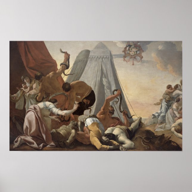 Póster Israelíes afectados por el serpiente descarado (Frente)