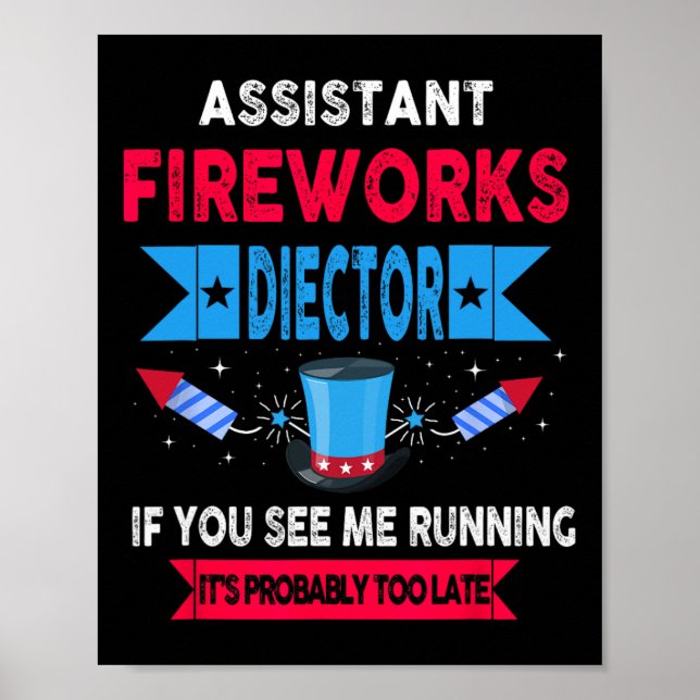 Póster Istant Director De Fuegos Artificiales Te Ejecuto  (Frente)