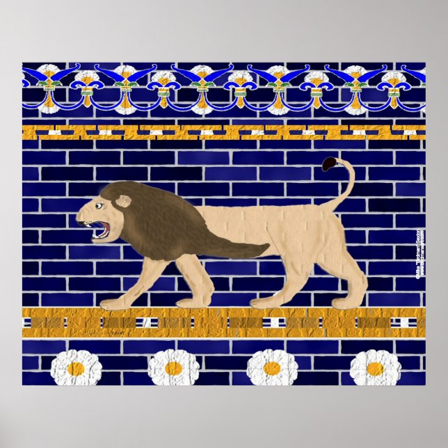 Póster Istar Gate Lion Wall Print (Frente)