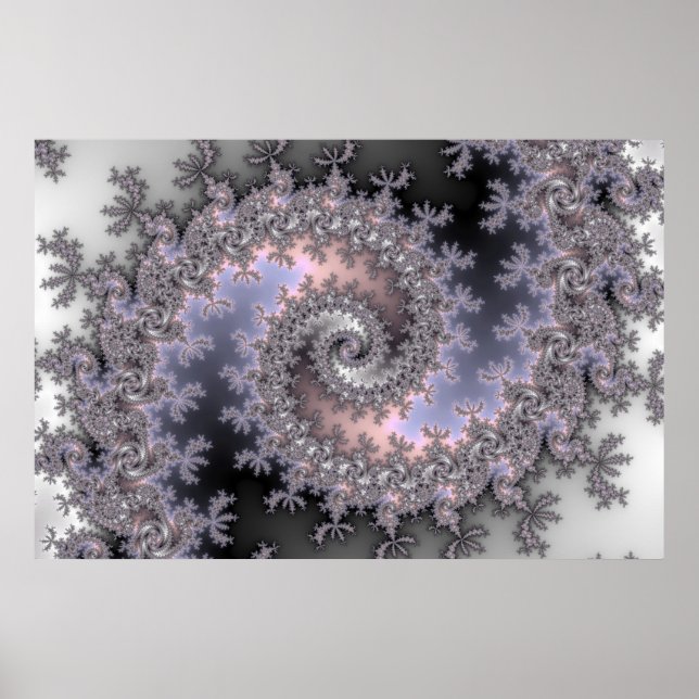 Póster Isvirvel - Poster fractal (Frente)